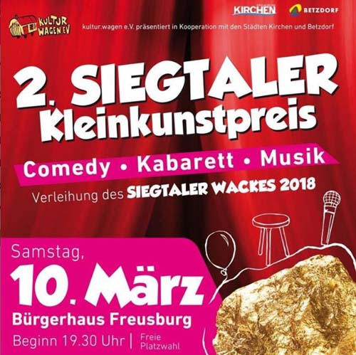 Siegtaler Kleinkunstpreis Freusburg 2018