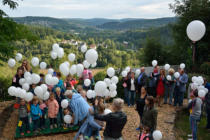 Luftballon-Aktion mit der Kindertagesstätte Wirbelwind