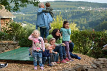 Luftballon-Aktion mit der Kindertagesstätte Wirbelwind