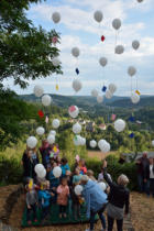 Luftballon-Aktion mit der Kindertagesstätte Wirbelwind
