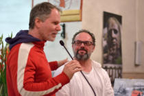Poetry Slam "Wortanklage" in Freusburg: Slam Master mario el toro und Stefan Schulz, Langenfeld