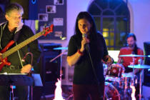 Die Band Kaffeepott in Freusburg: Georg, Simone, Stefan